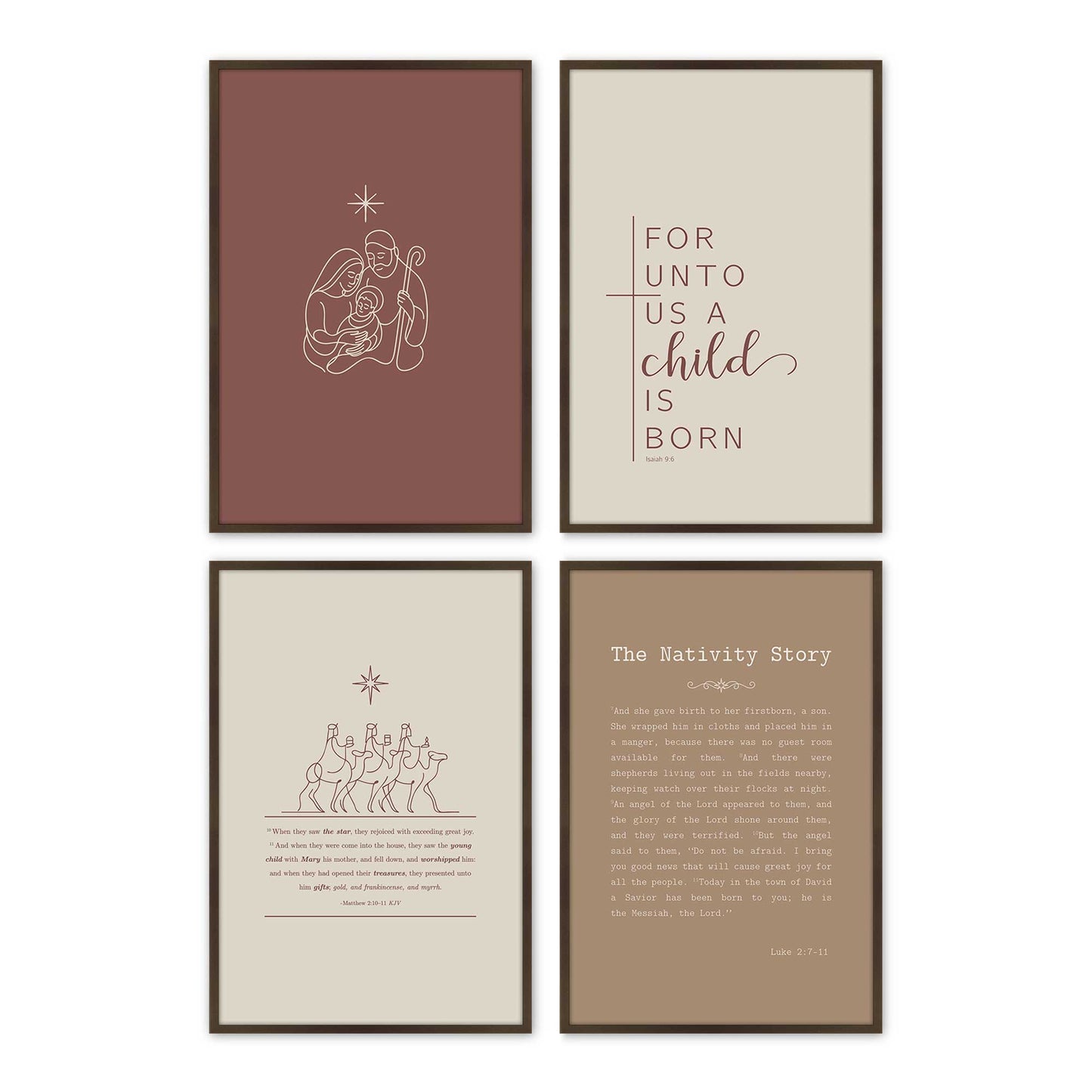 [Color:Belvinder Brown], Picture of art in a Belvinder Brown frame