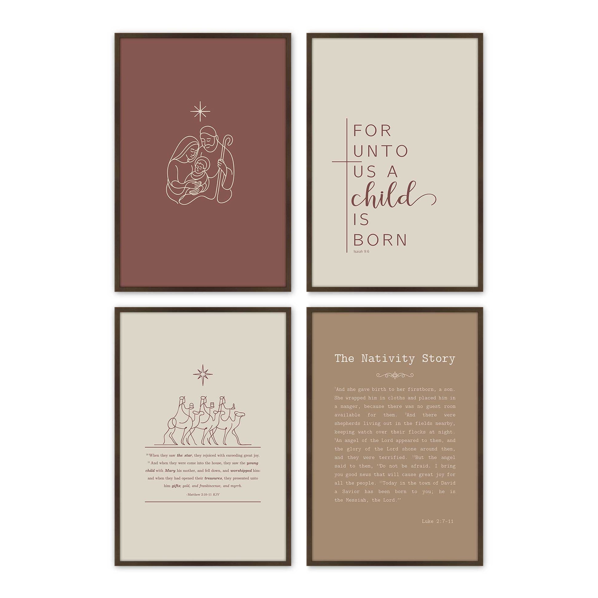 [Color:Belvinder Brown], Picture of art in a Belvinder Brown frame