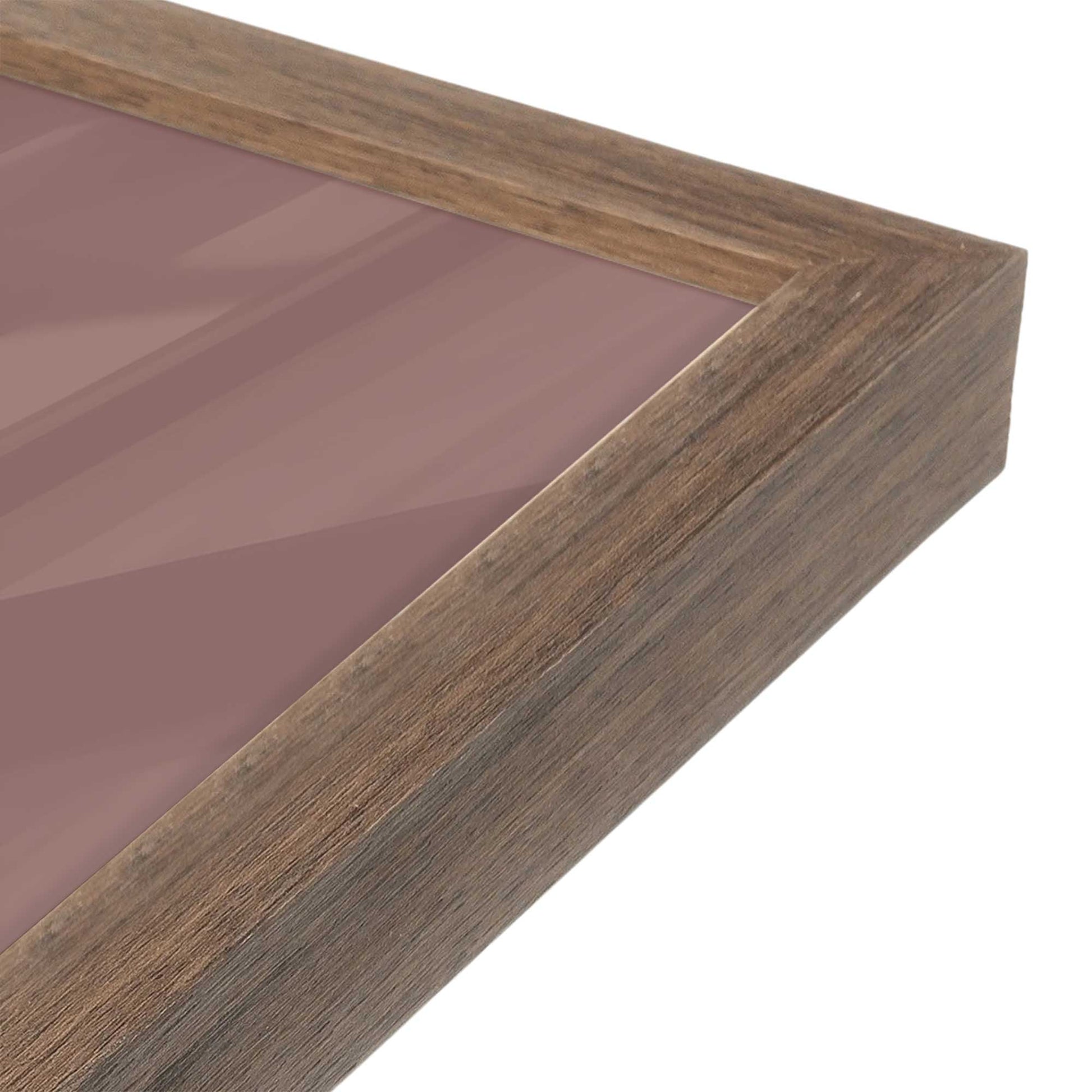 [Color:Walnut], Picture of art in a Walnut frame of the corner