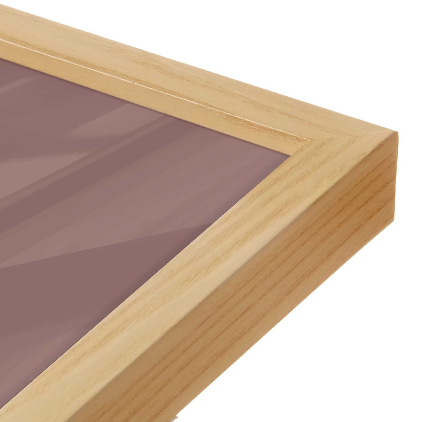 [Color:American Maple], Picture of art in an American Maple frame of the corner