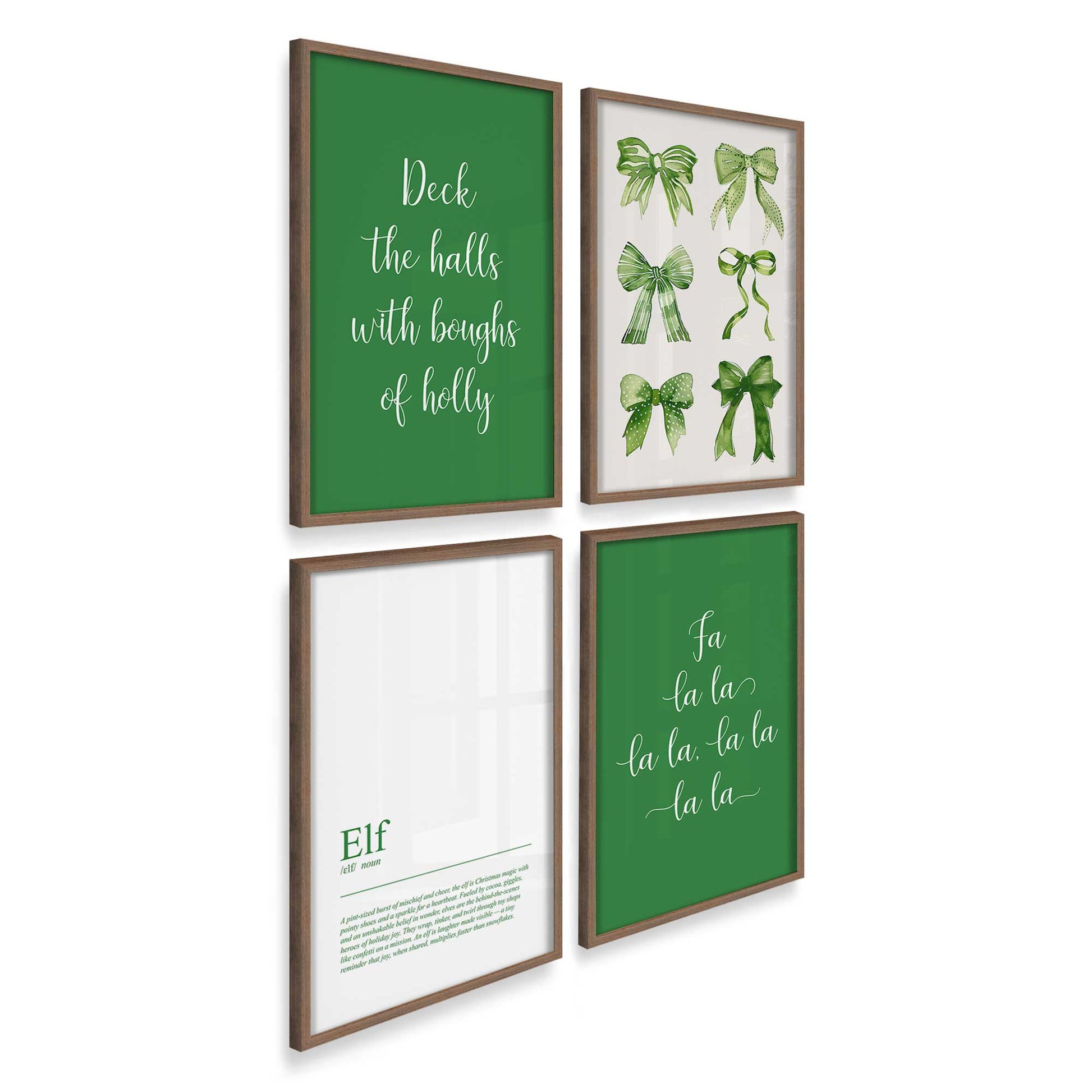 [Color:Walnut], Picture of art in a Walnut frame at an angle