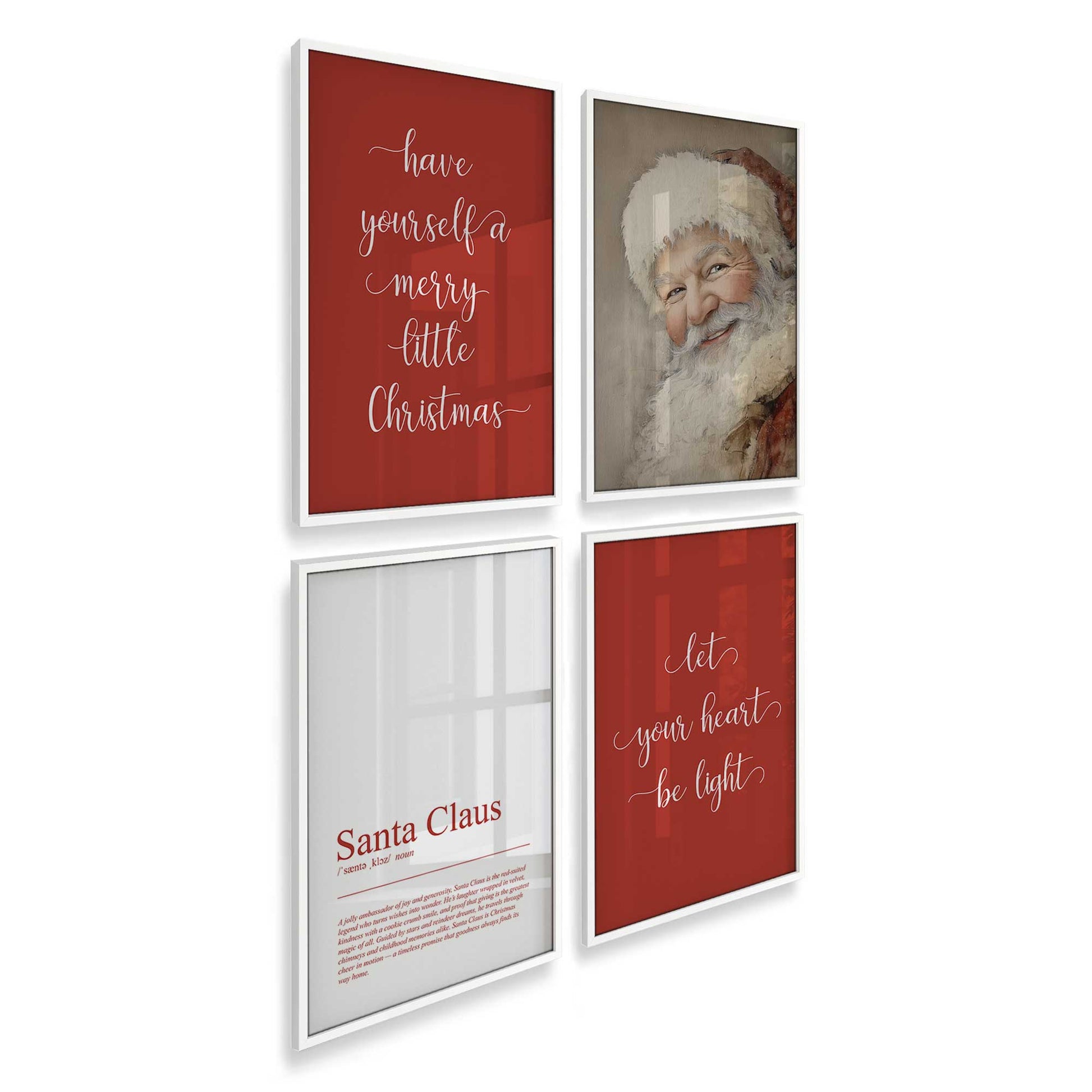 [Color:Opaque White], Picture of art in an Opaque White frame at an angle