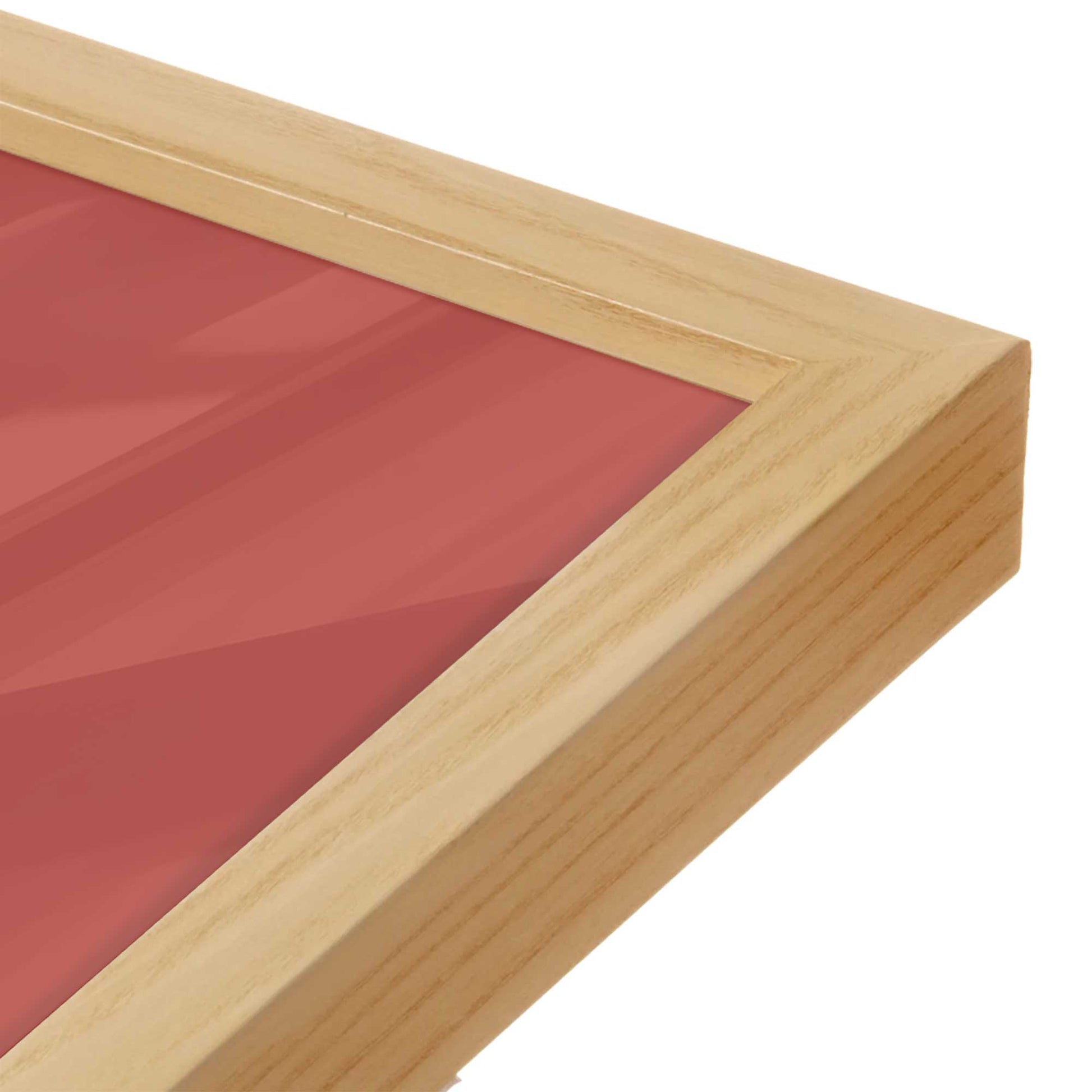 [Color:American Maple], Picture of art in an American Maple frame of the corner