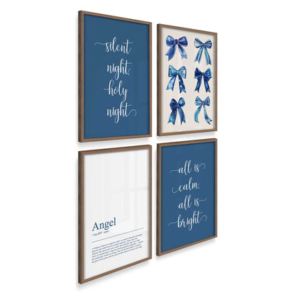 [Color:Walnut], Picture of art in a Walnut frame at an angle