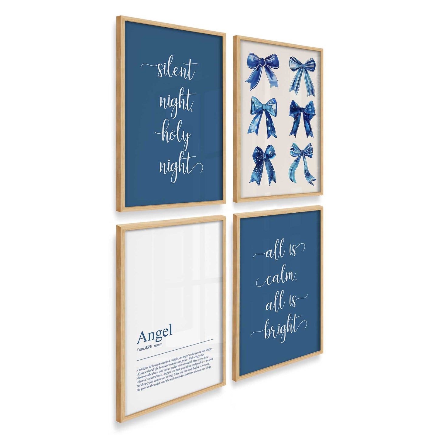 [Color:American Maple], Picture of art in an American Maple frame at an angle