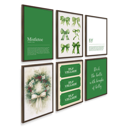 [Color:Walnut], Picture of art in a Walnut frame at an angle