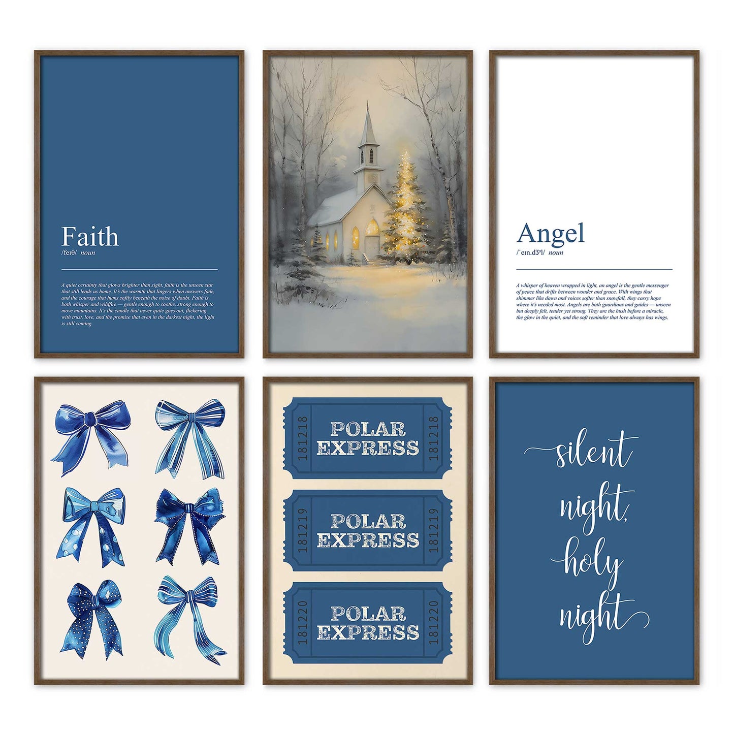 [Color:Walnut], Picture of art in a Walnut frame