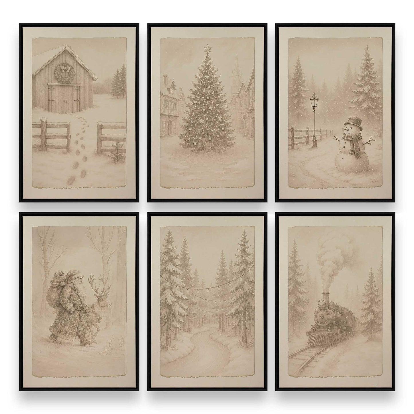 [Color:Satin Black], Picture of art in a Satin Black frame