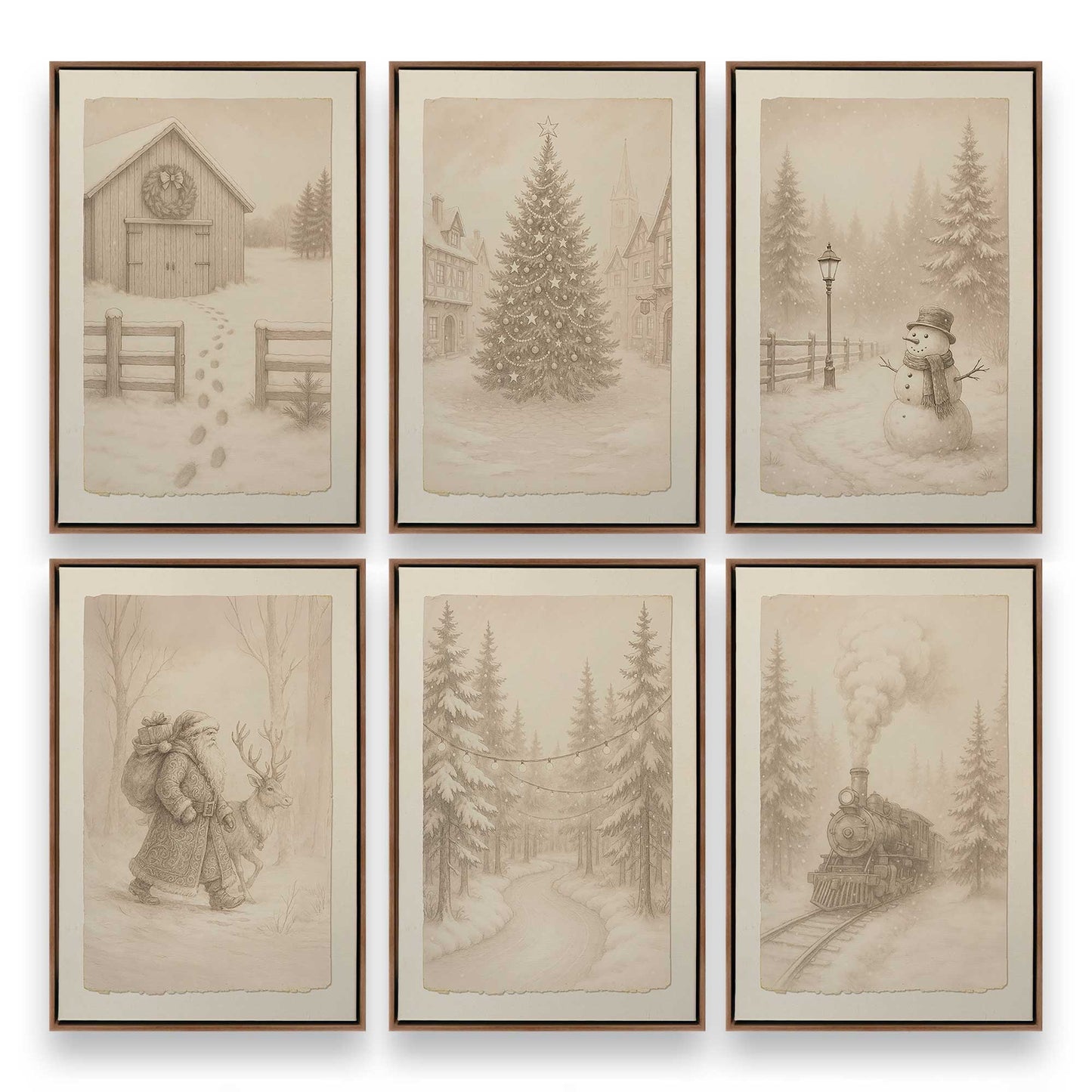 [Color:Walnut], Picture of art in a Walnut frame