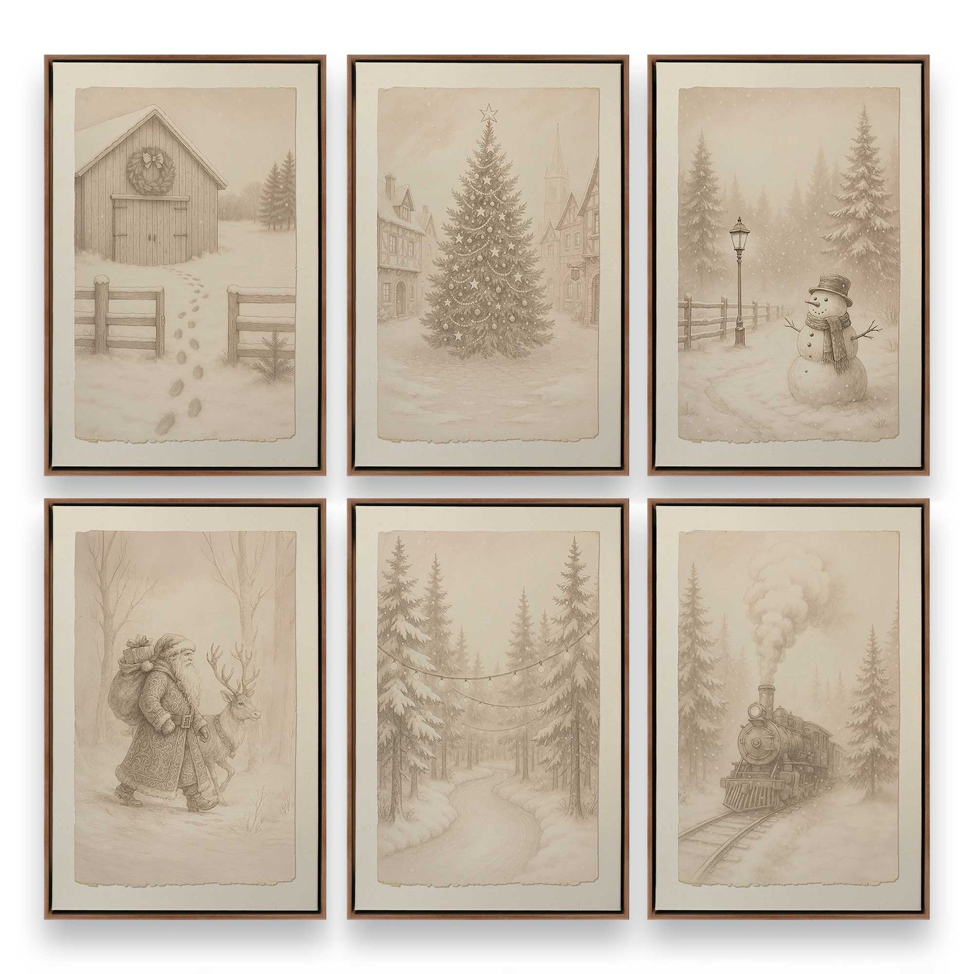 [Color:Walnut], Picture of art in a Walnut frame