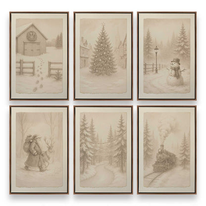 [Color:Walnut], Picture of art in a Walnut frame