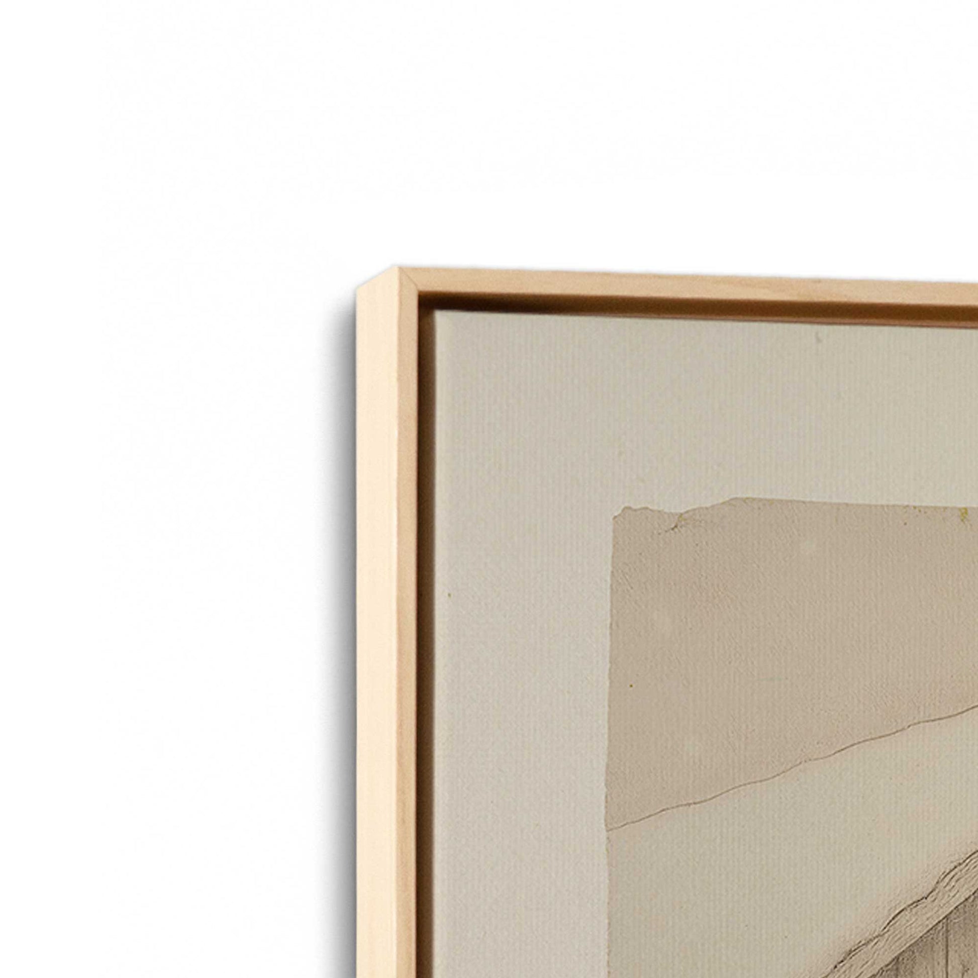 [Color:American Maple], Picture of art in an American Maple frame at an angle