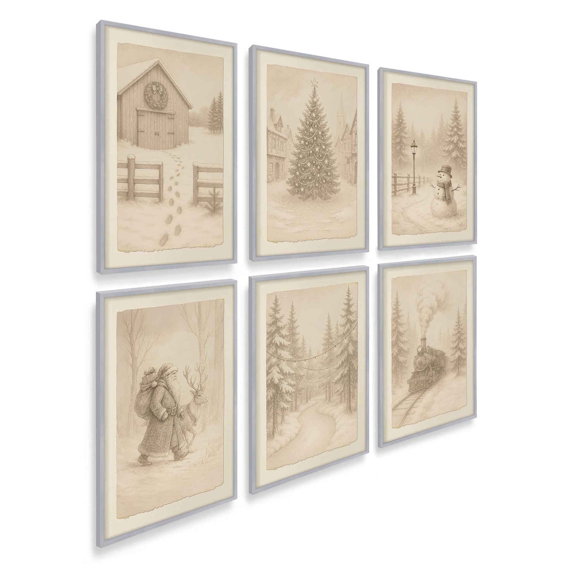 [Color:Polished Chrome], Picture of art in a Polished Chrome frame of the corner