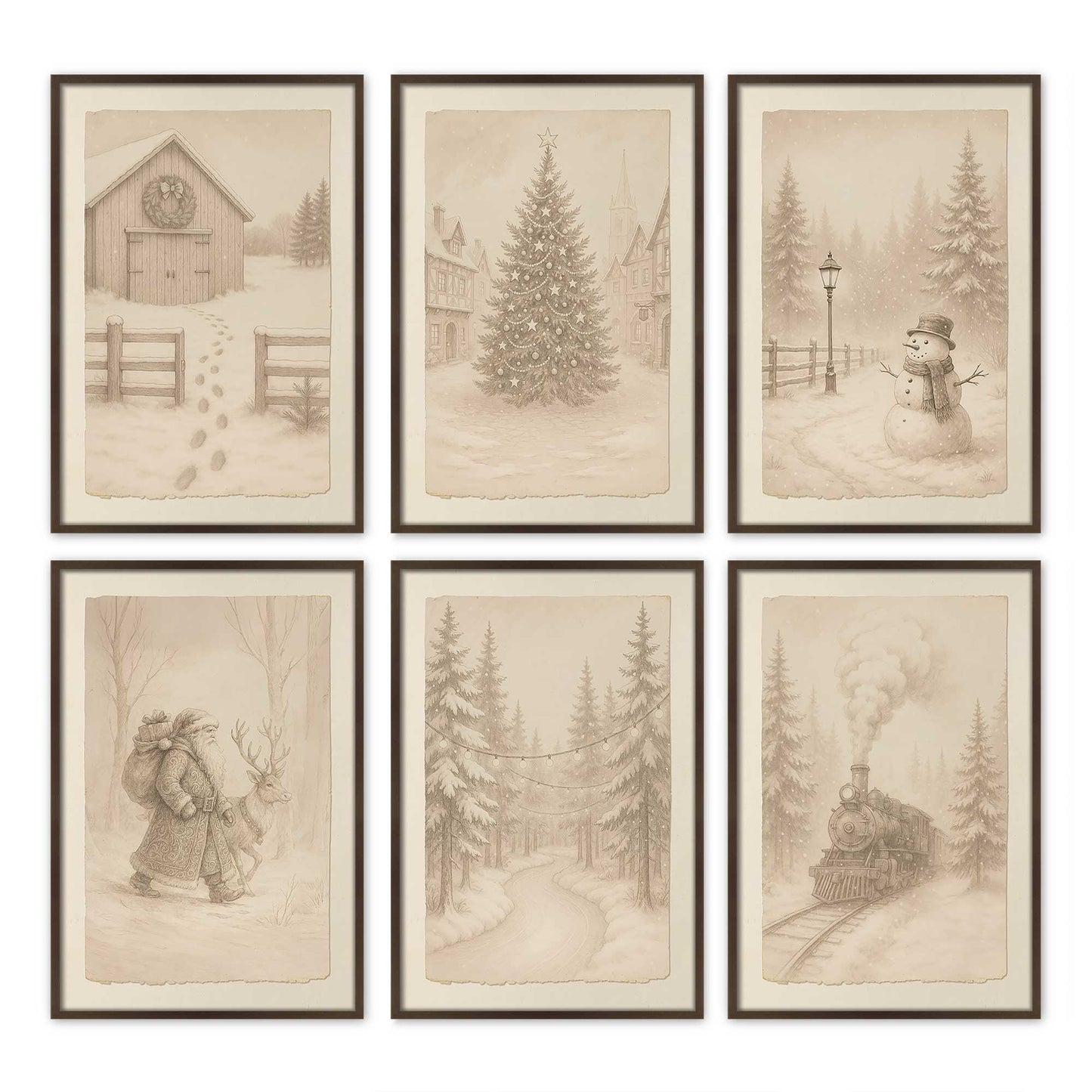 [Color:Belvinder Brown], Picture of art in a Belvinder Brown frame