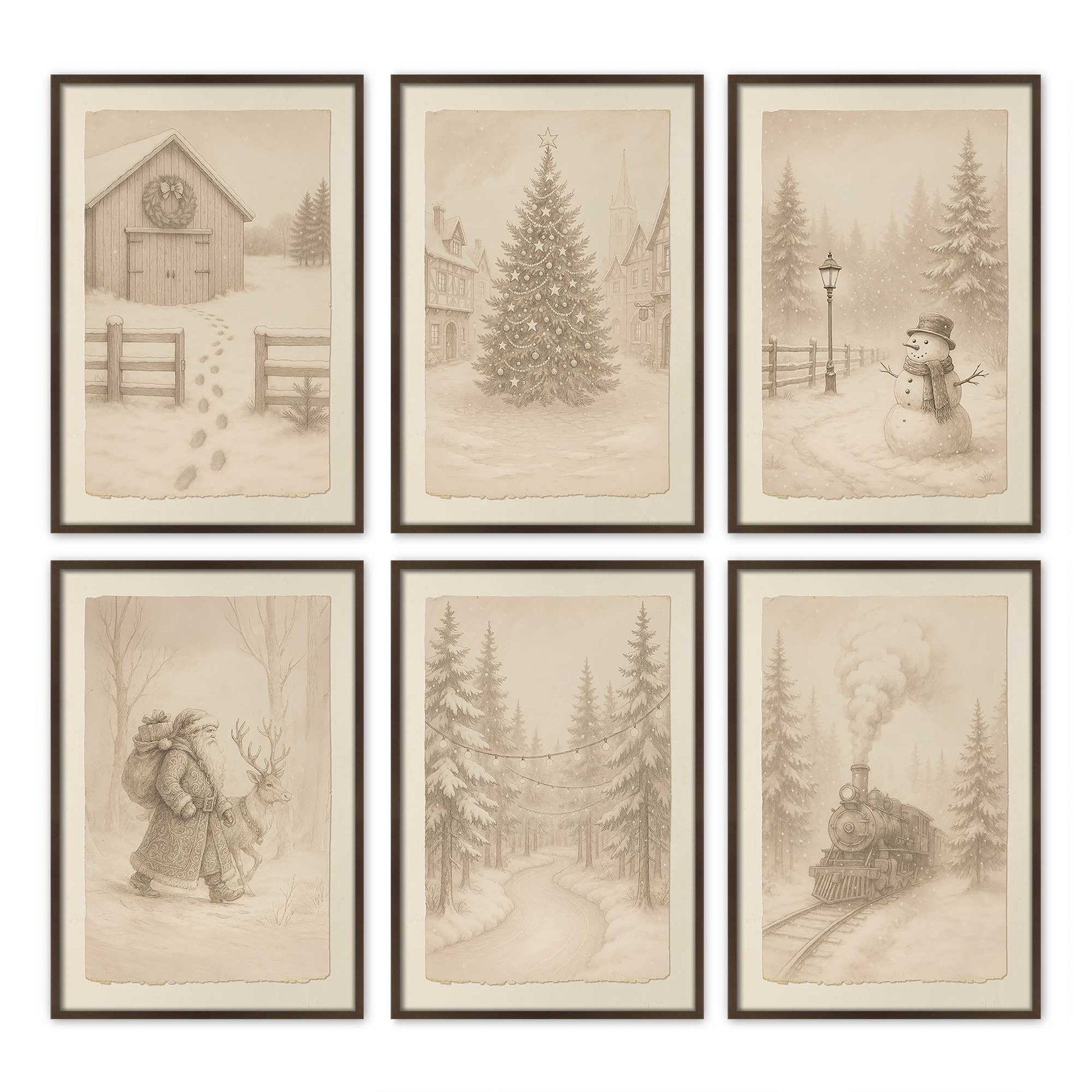 [Color:Belvinder Brown], Picture of art in a Belvinder Brown frame