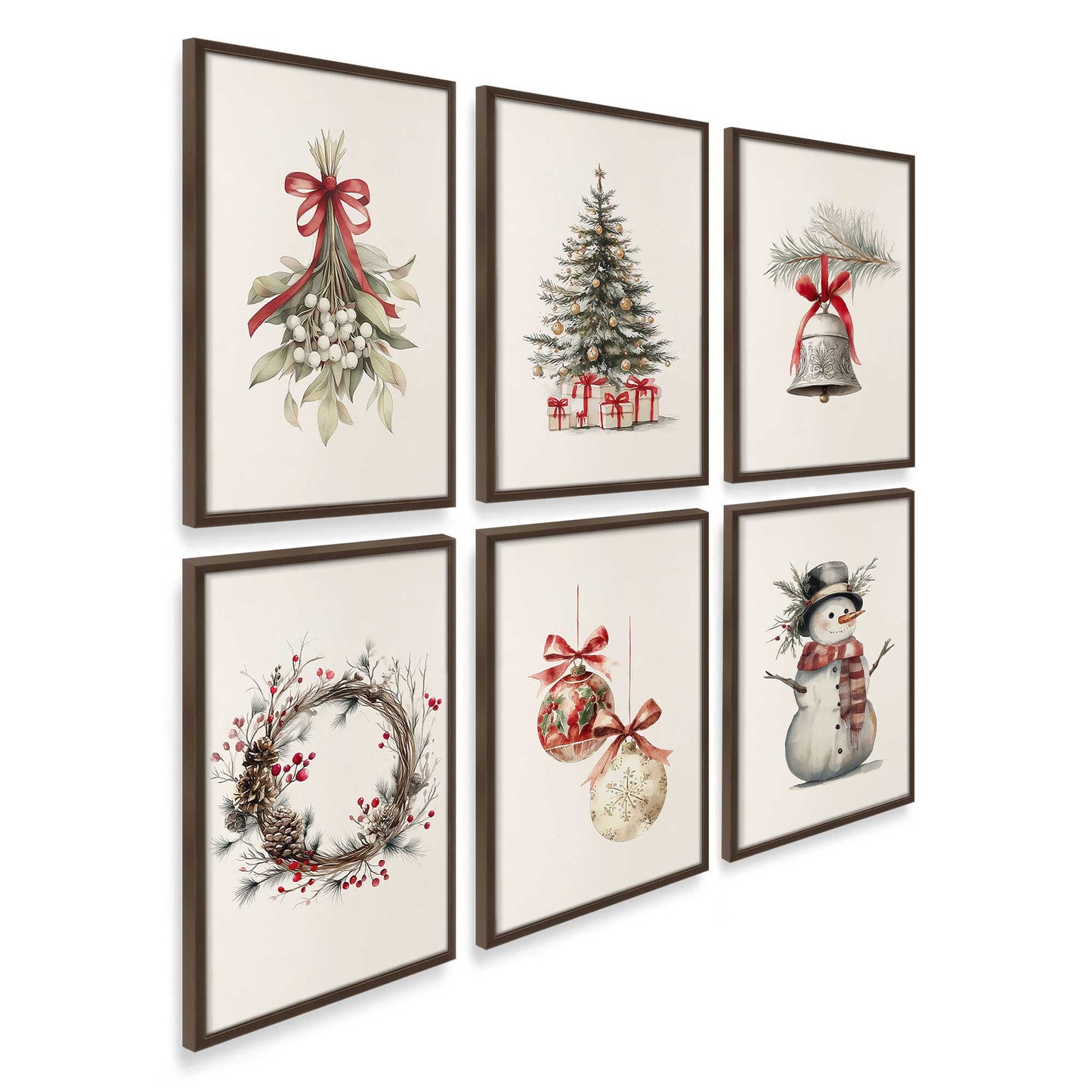 [Color:Belvinder Brown], Picture of art in a Belvinder Brown frame at an angle