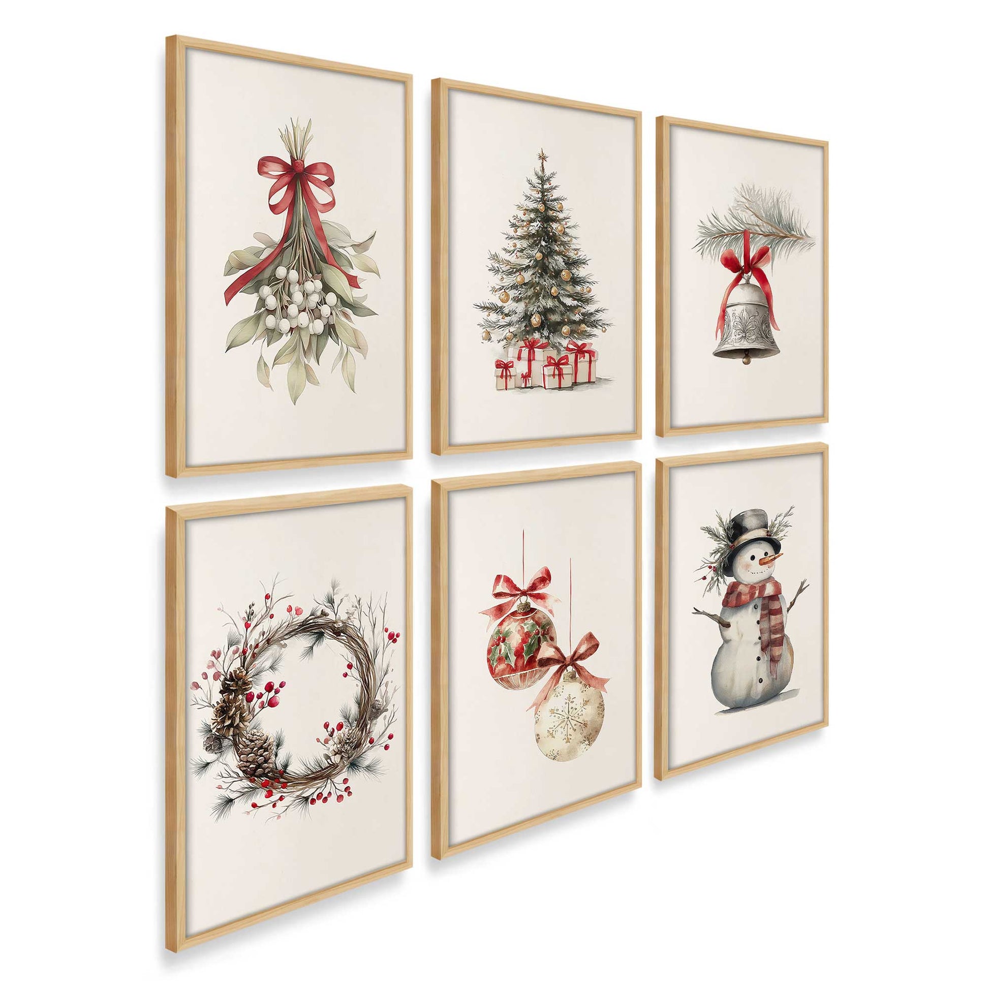 [Color:American Maple], Picture of art in an American Maple frame at an angle