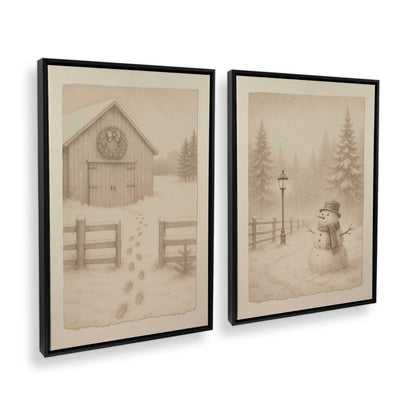 [Color:Satin Black], Picture of art in a Satin Black frame at an angle