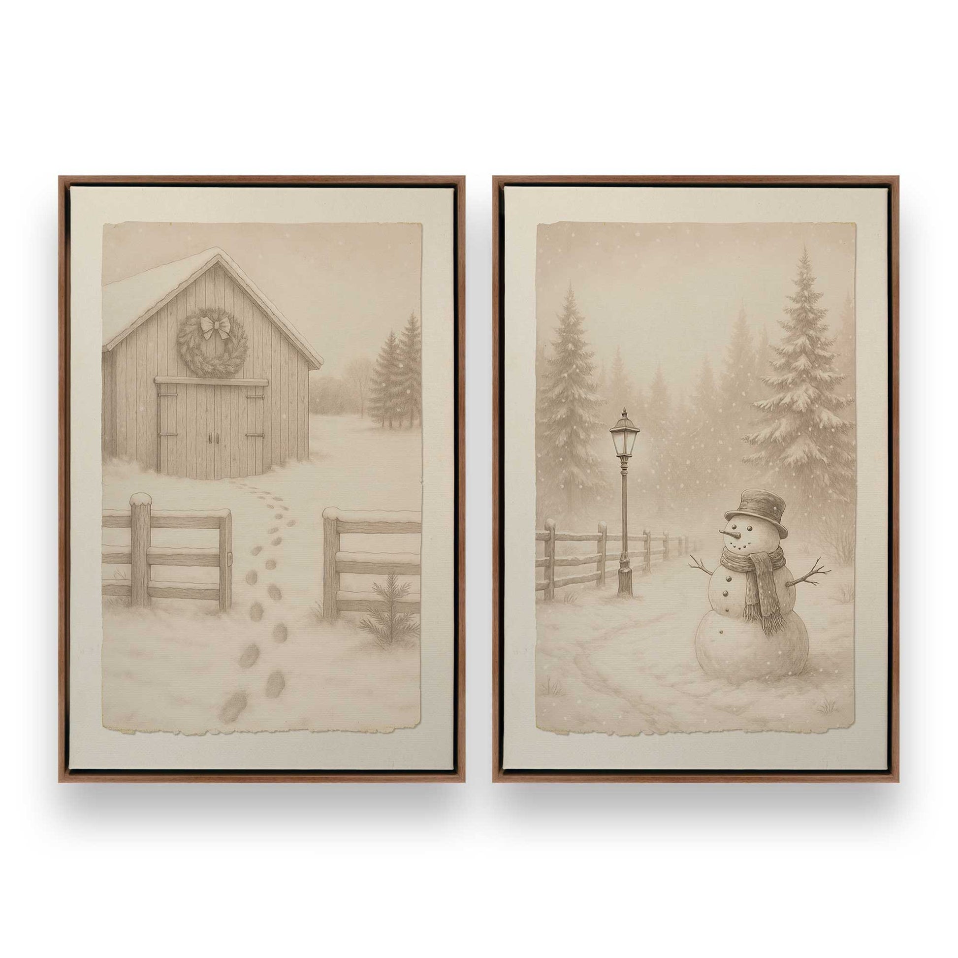 [Color:Walnut], Picture of art in a Walnut frame