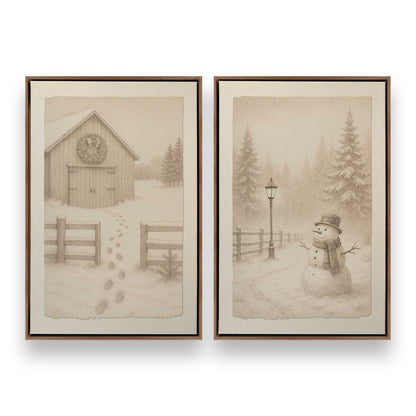 [Color:Walnut], Picture of art in a Walnut frame