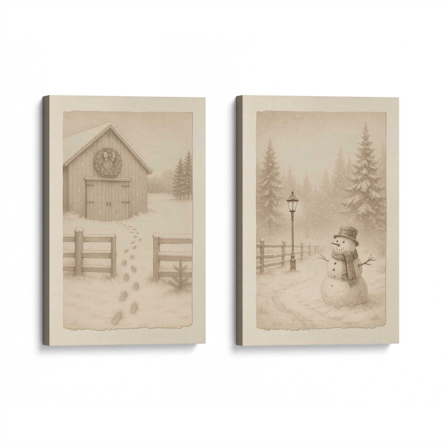 [Color:Stretched Canvas], Picture of art at an angle