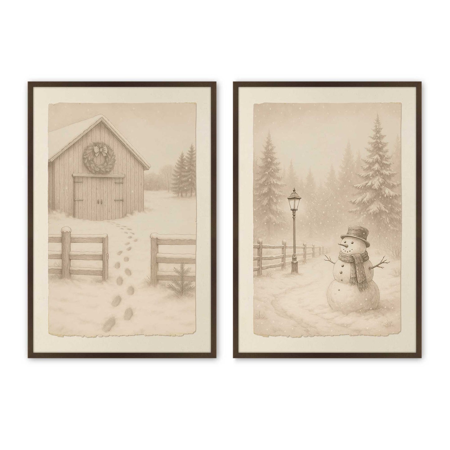 [Color:Belvinder Brown], Picture of art in a Belvinder Brown frame