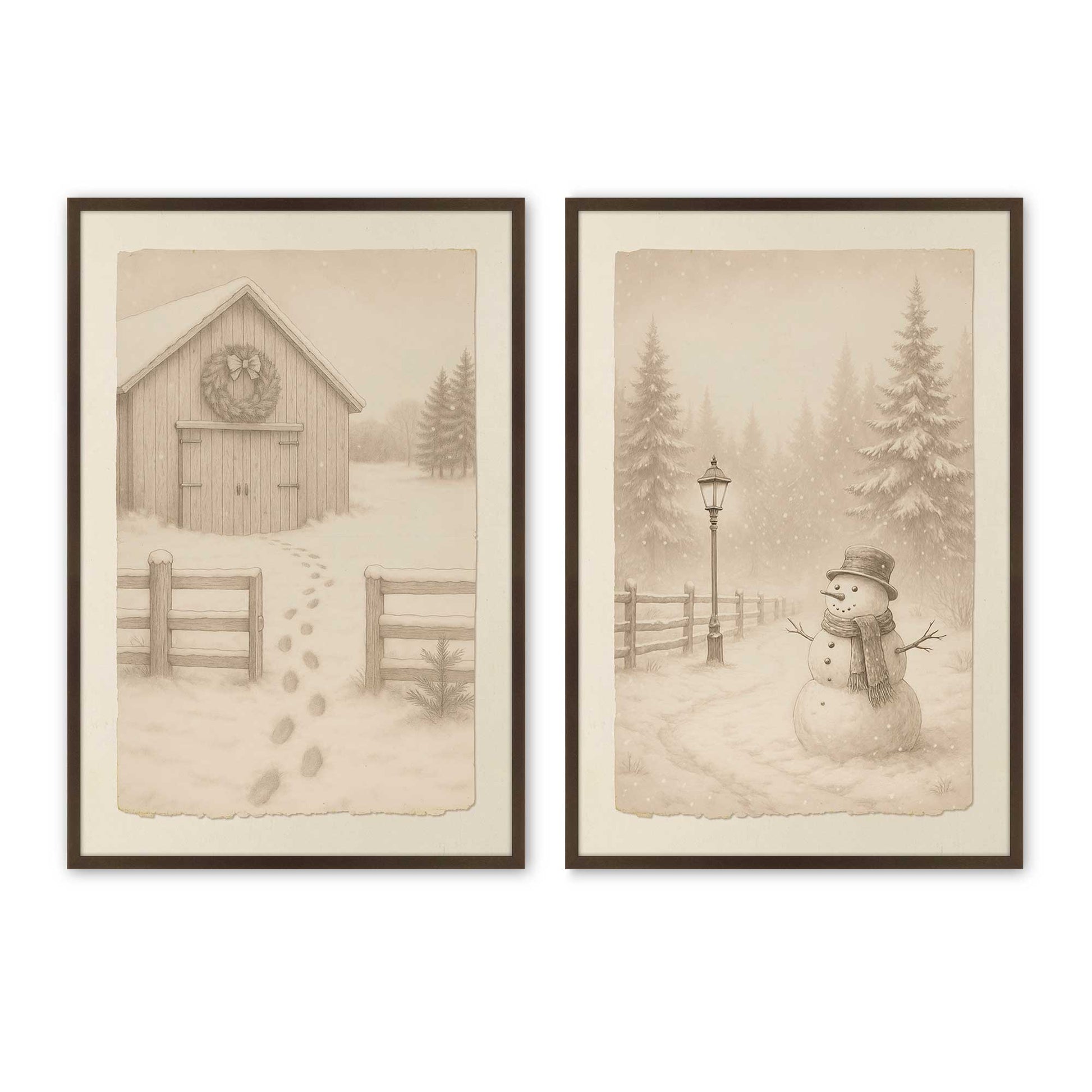 [Color:Belvinder Brown], Picture of art in a Belvinder Brown frame