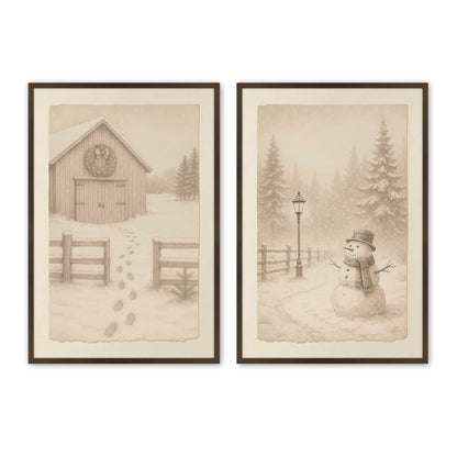 [Color:Belvinder Brown], Picture of art in a Belvinder Brown frame