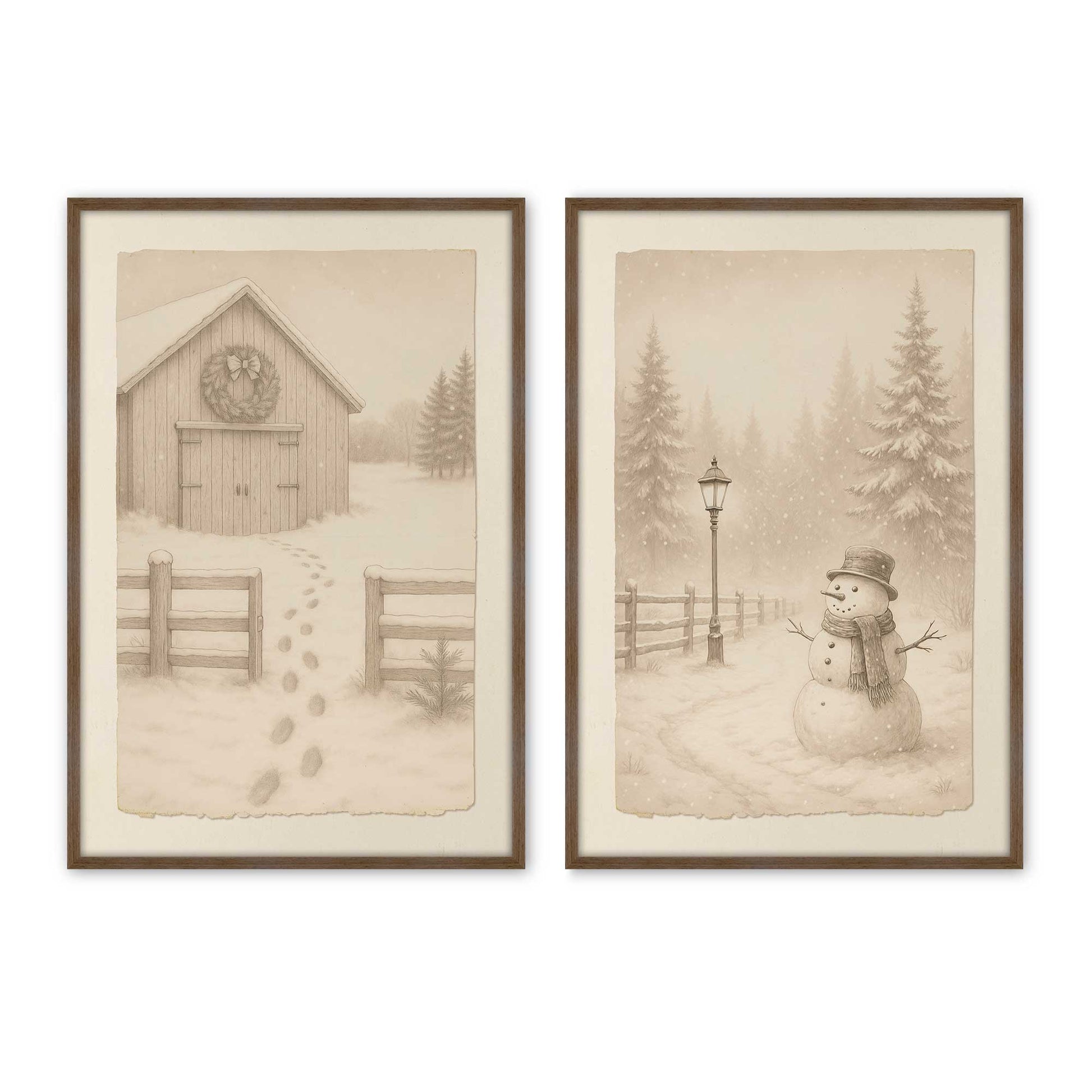 [Color:Walnut], Picture of art in a Walnut frame