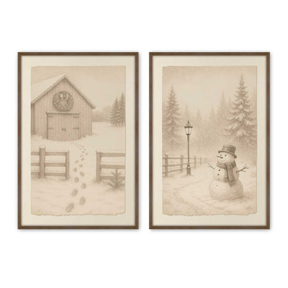 [Color:Walnut], Picture of art in a Walnut frame