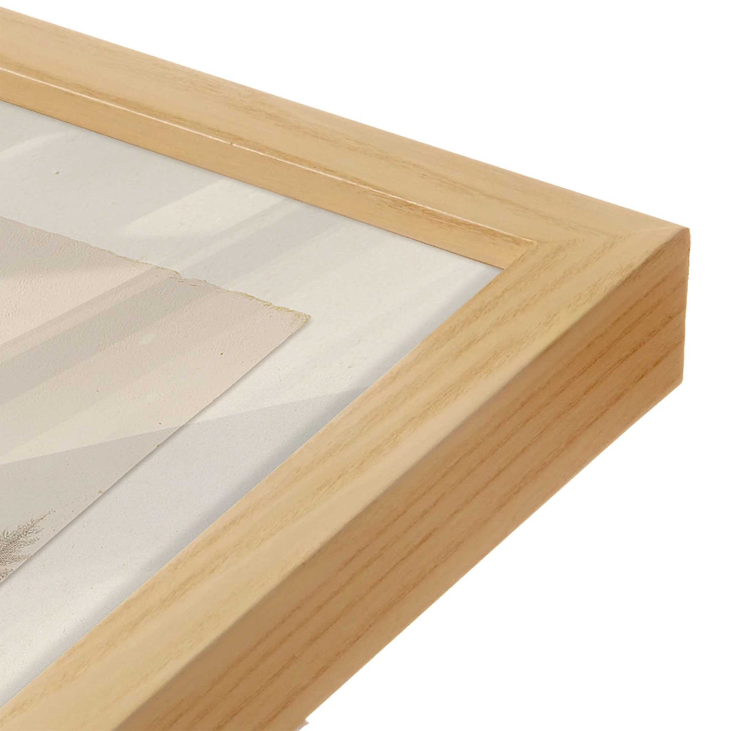 [Color:American Maple], Picture of art in a American Maple frame of the corner