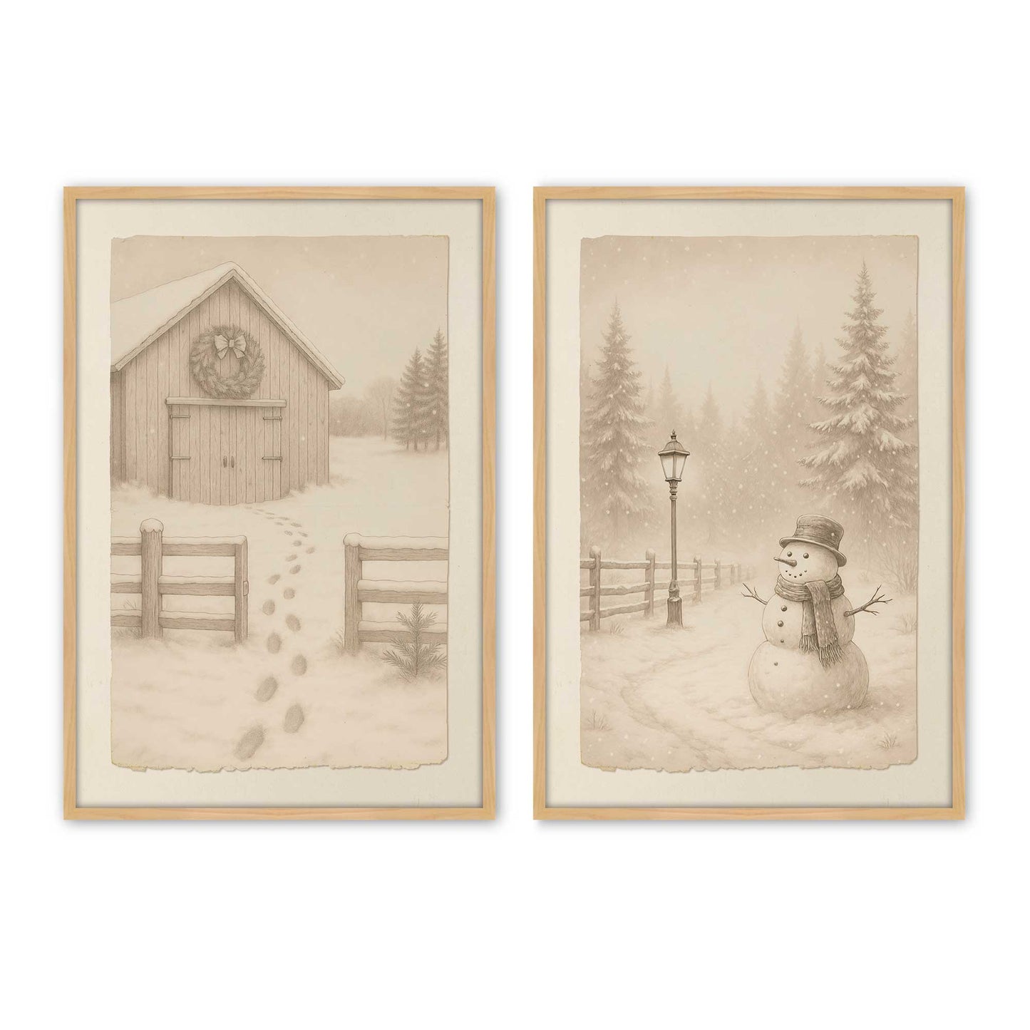 [Color:American Maple], Picture of art in a American Maple frame