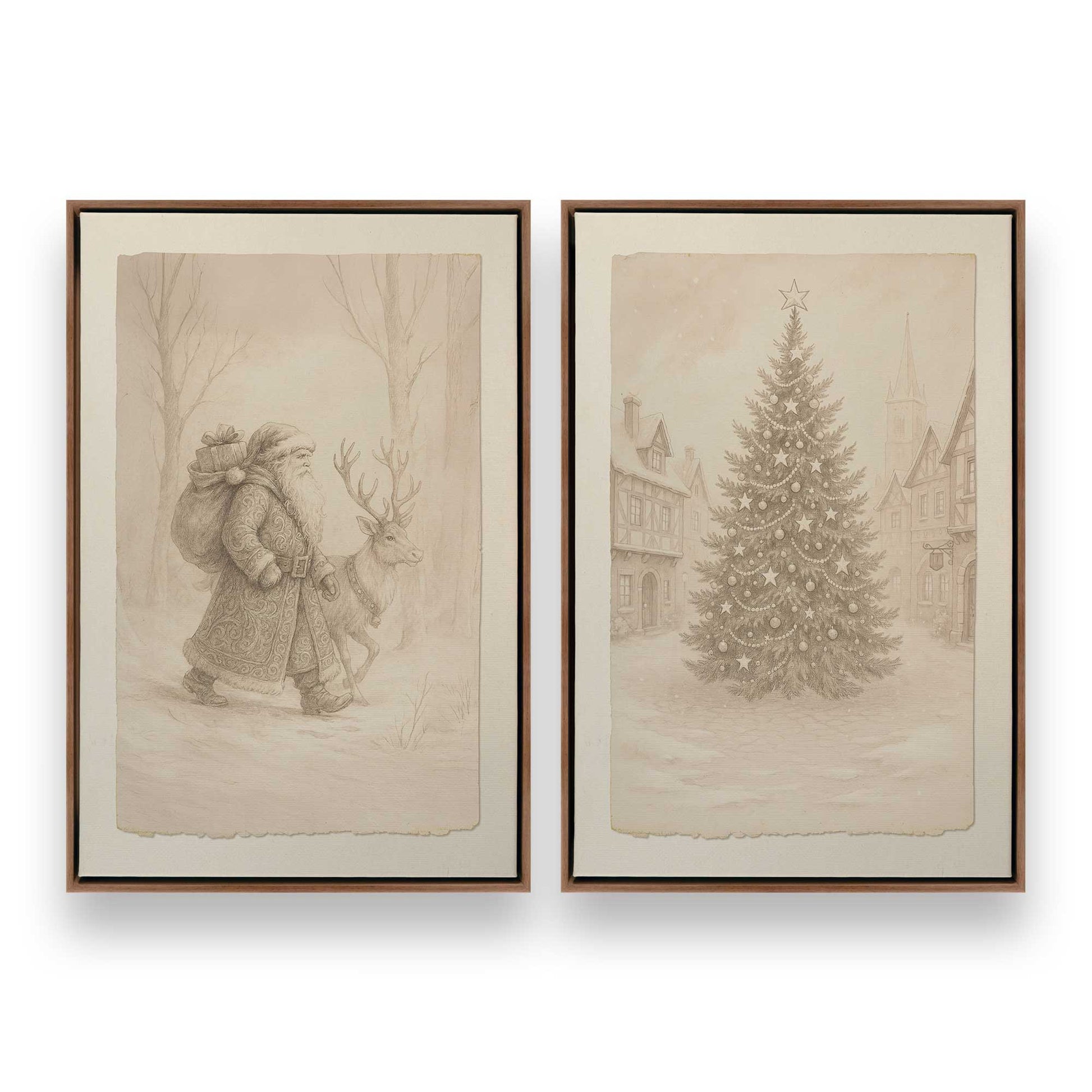 [Color:Walnut], Picture of art in a Walnut frame