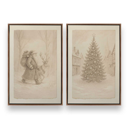 [Color:Walnut], Picture of art in a Walnut frame