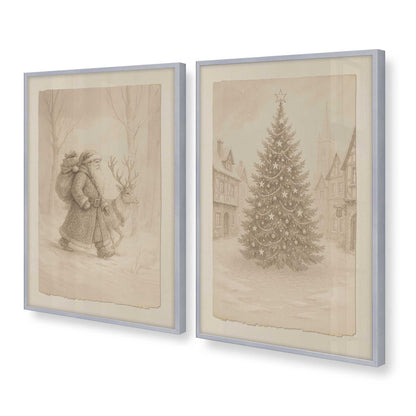 [Color:Polished Chrome], Picture of art in a Polished Chrome frame at an angle