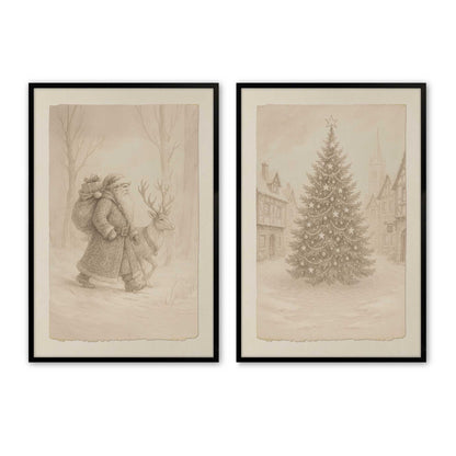 [Color:Satin Black], Picture of art in a Satin Black frame