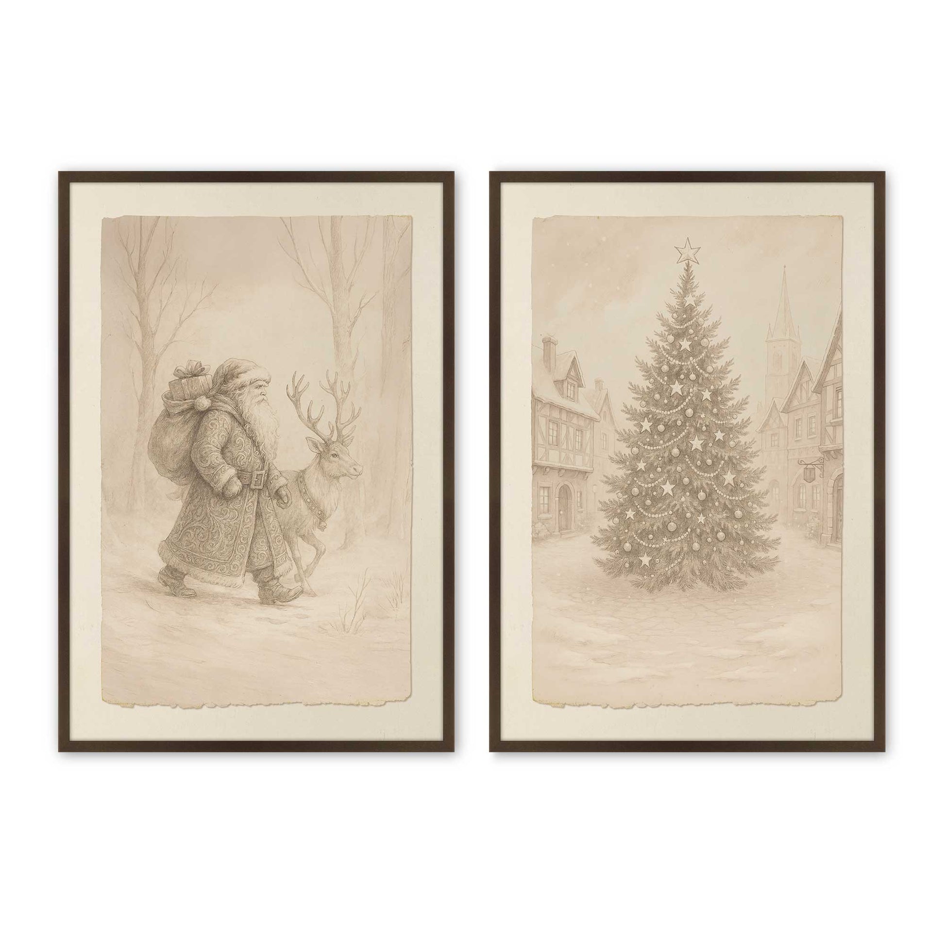 [Color:Belvinder Brown], Picture of art in a Belvinder Brown frame