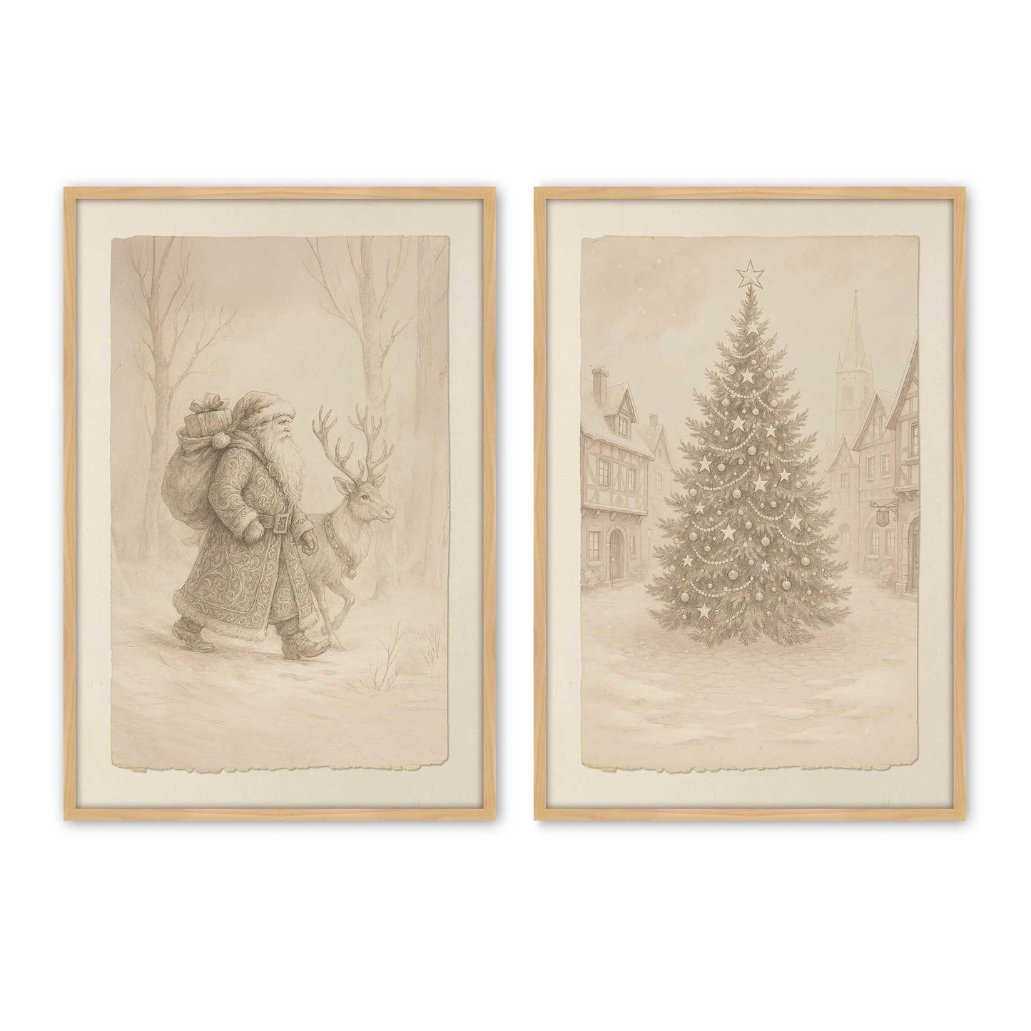 [Color:American Maple], Picture of art in a American Maple frame