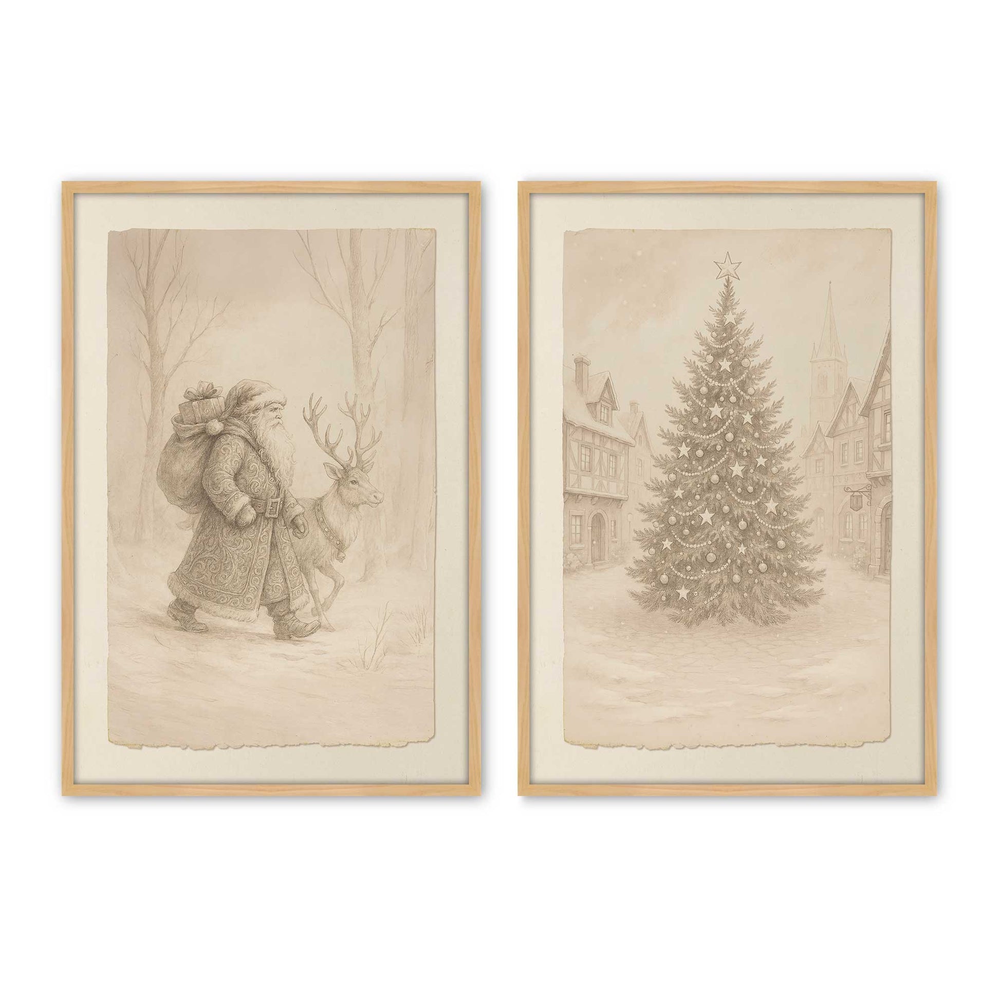 [Color:American Maple], Picture of art in a American Maple frame