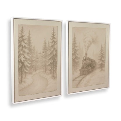 [Color:Opaque White], Picture of art in a White frame at an angle