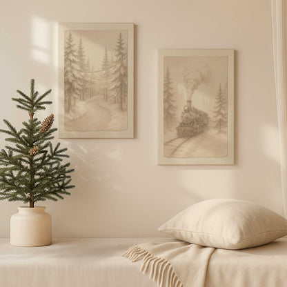 [Color:Walnut], Picture of art in a Walnut frame