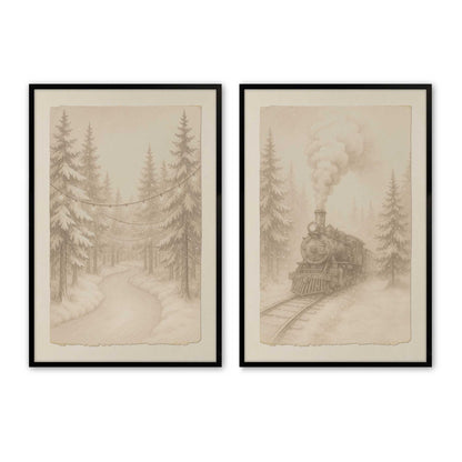 [Color:Satin Black], Picture of art in a Satin Black frame