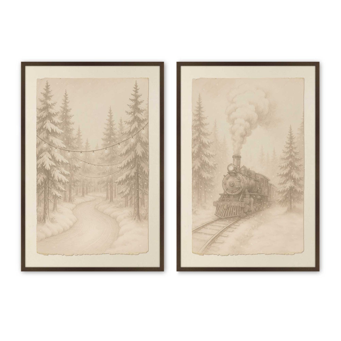 [Color:Belvinder Brown], Picture of art in a Belvinder Brown frame