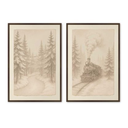 [Color:Belvinder Brown], Picture of art in a Belvinder Brown frame