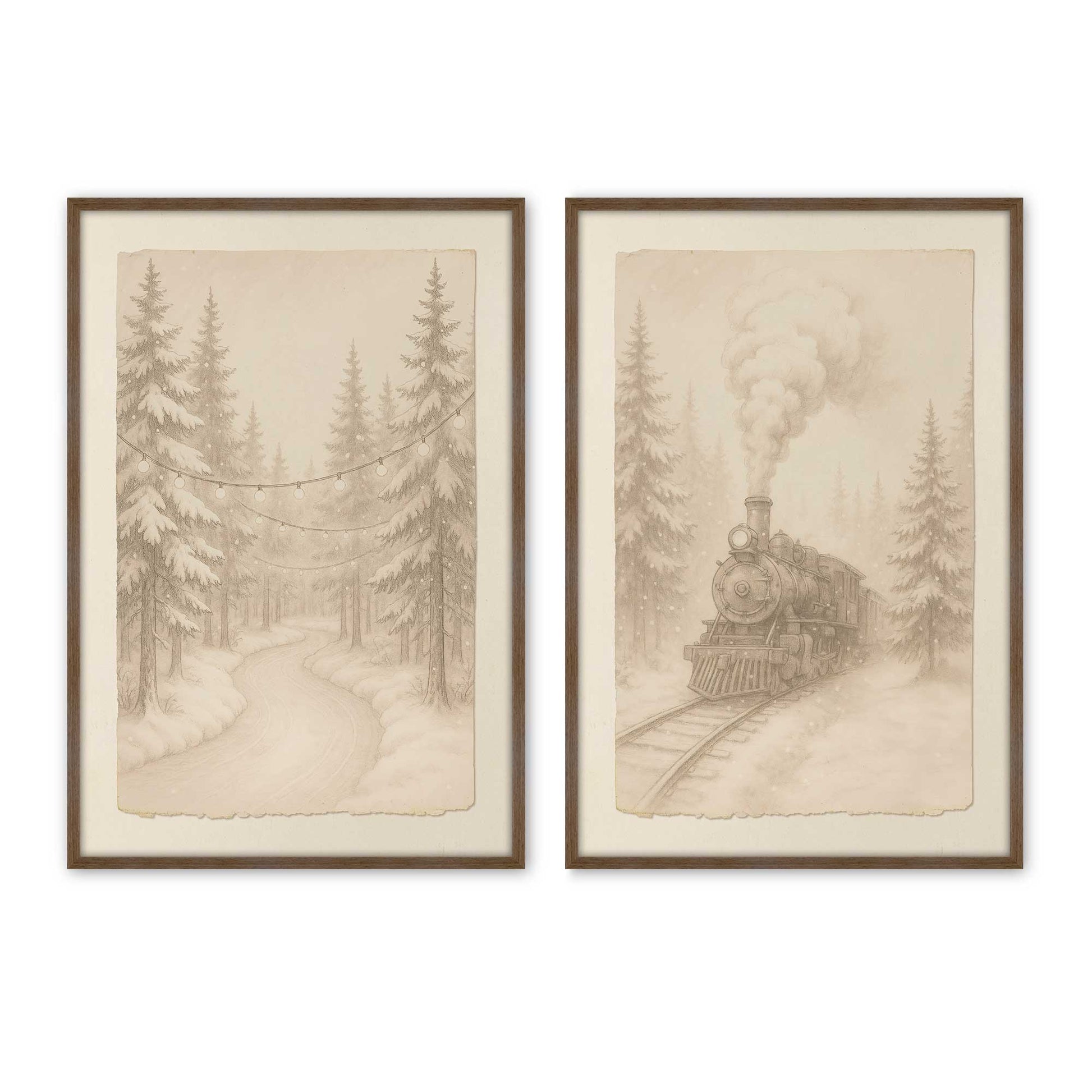 [Color:Walnut], Picture of art in a Walnut frame