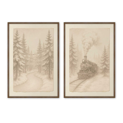 [Color:Walnut], Picture of art in a Walnut frame