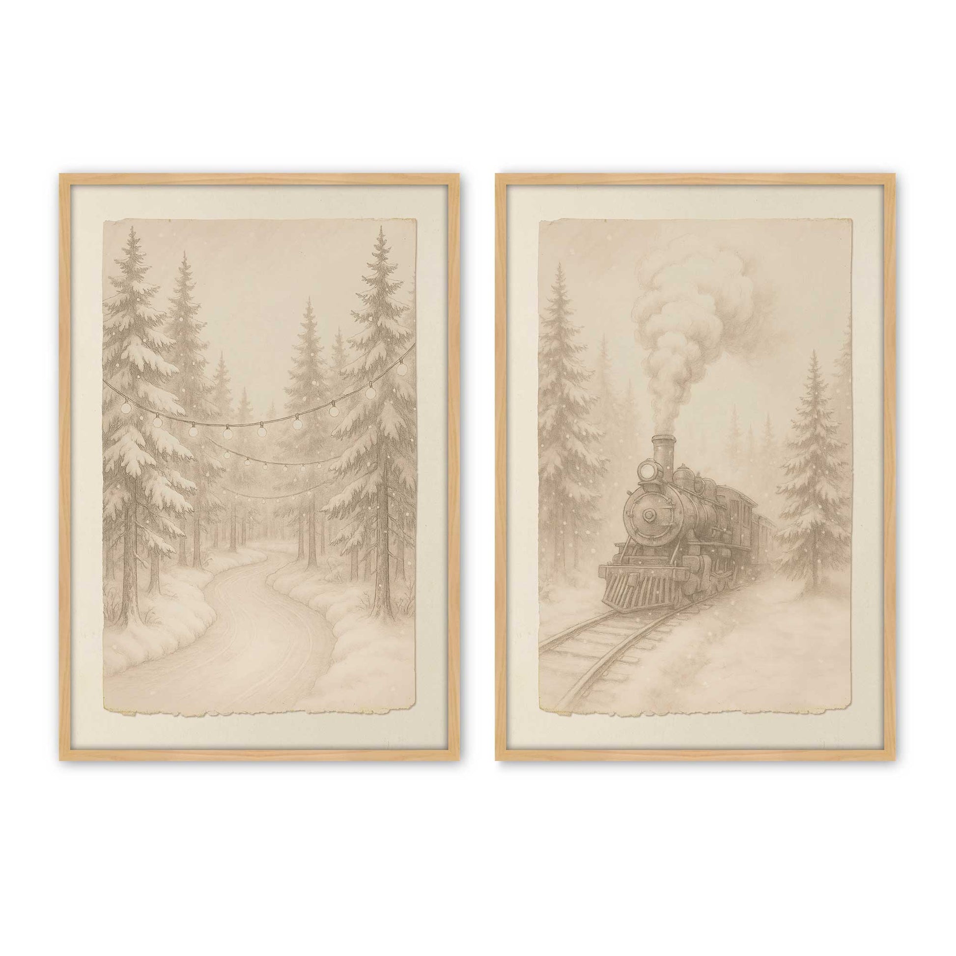 [Color:American Maple], Picture of art in a American Maple frame