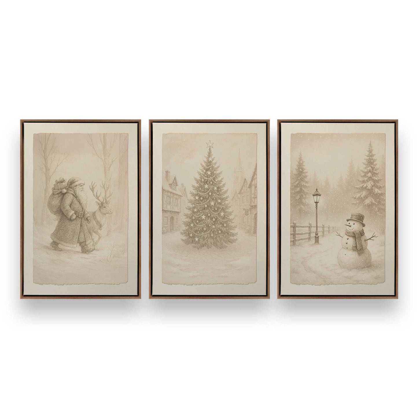 [Color:Walnut], Picture of art in a Walnut frame