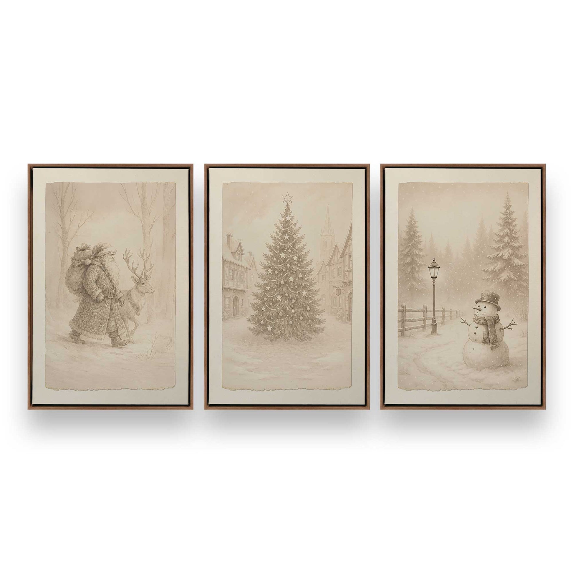 [Color:Walnut], Picture of art in a Walnut frame