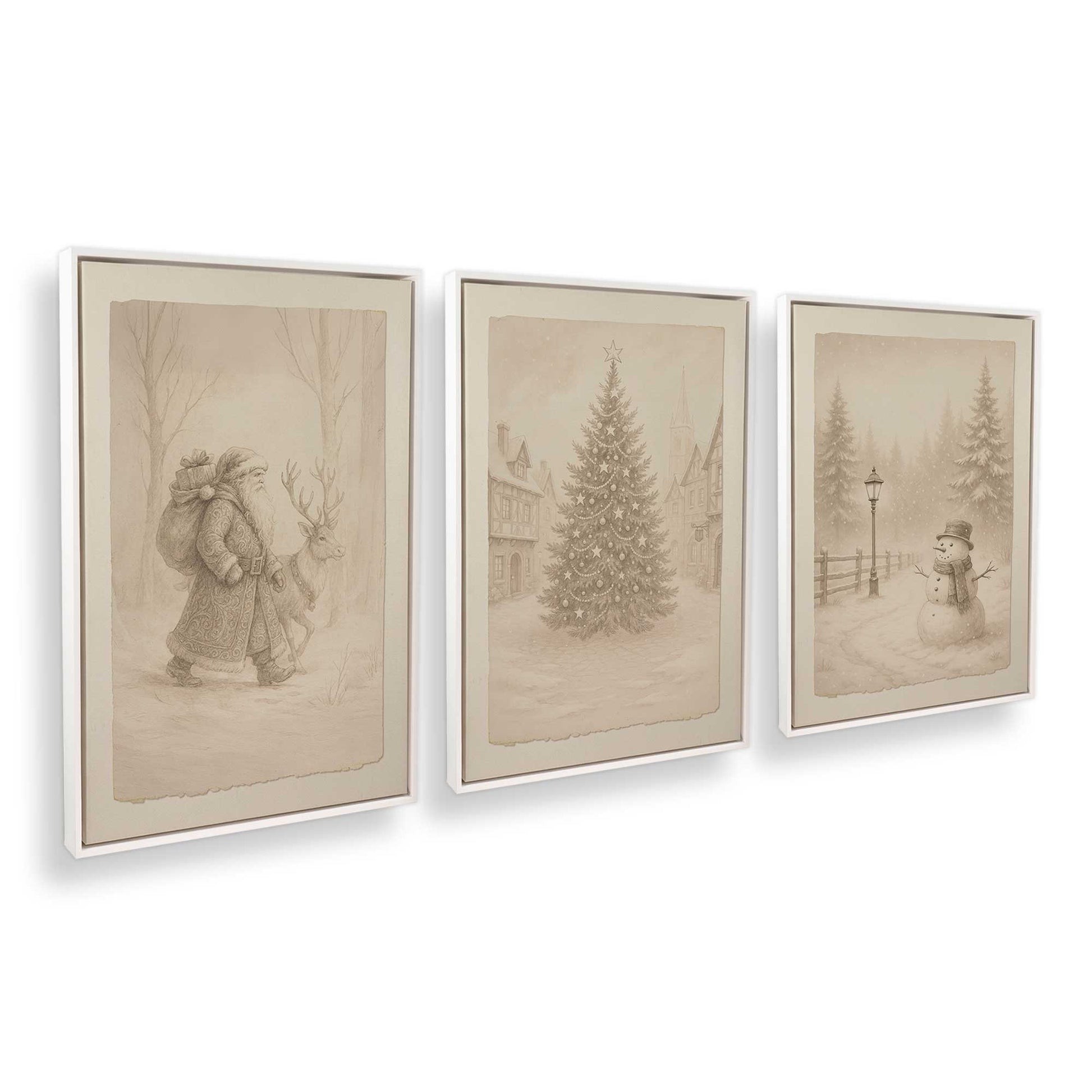 [Color:Opaque White], Picture of art in a White frame at an angle